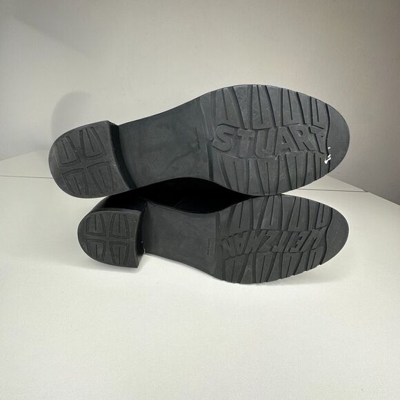 Stuart Weitzman Black Suede Lowland Over-The-Knee Flat Heel Lace up Boots 7 - Picture 12 of 16